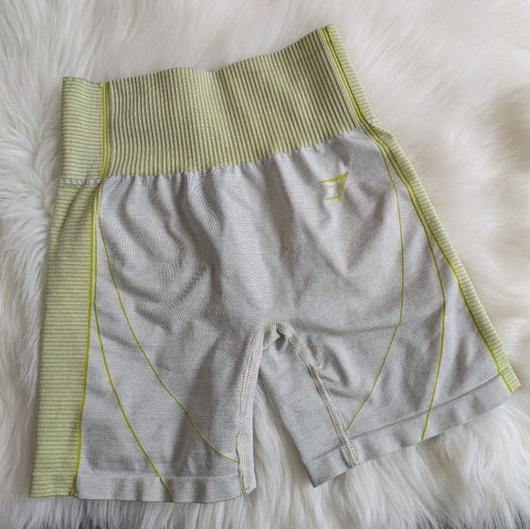 Gymshark Hyper Amplify Shorts Lime Green Marl Grey S Small - Picture 1 of 7
